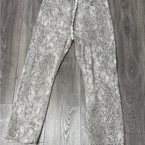 Ann Taylor Pants - Ann Taylor Straight Leg Pants in Gray Snake Print